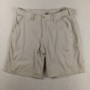 Huk Shorts Mens XL Tan Next Level 10.5" Inseam Performance Cargo Outdoor Fishing